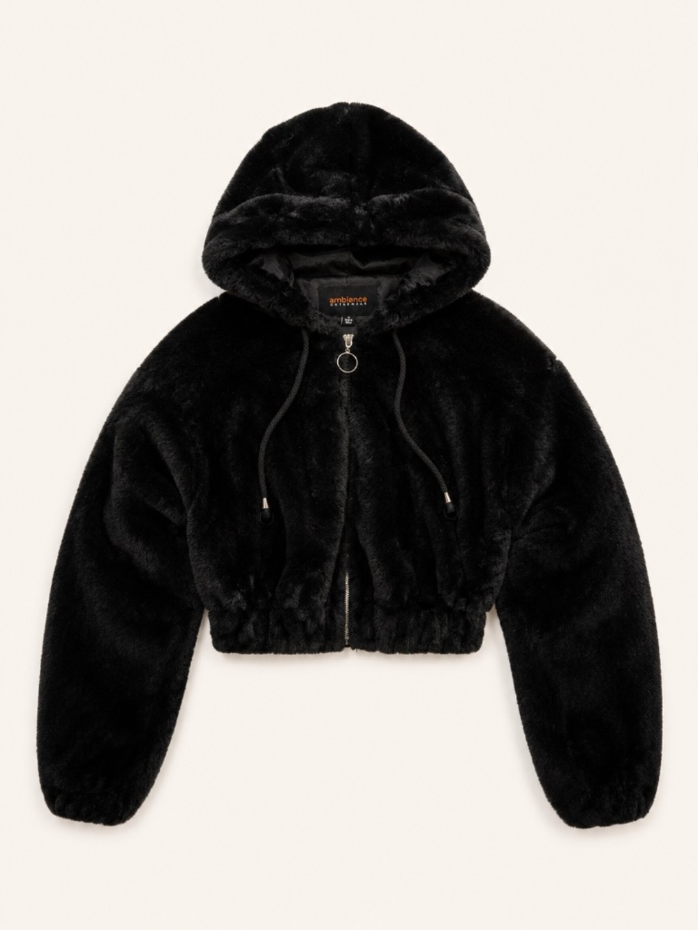 ambiance Outerwear Faux Fur Cropped Jacket – Size S – Excellent Condition